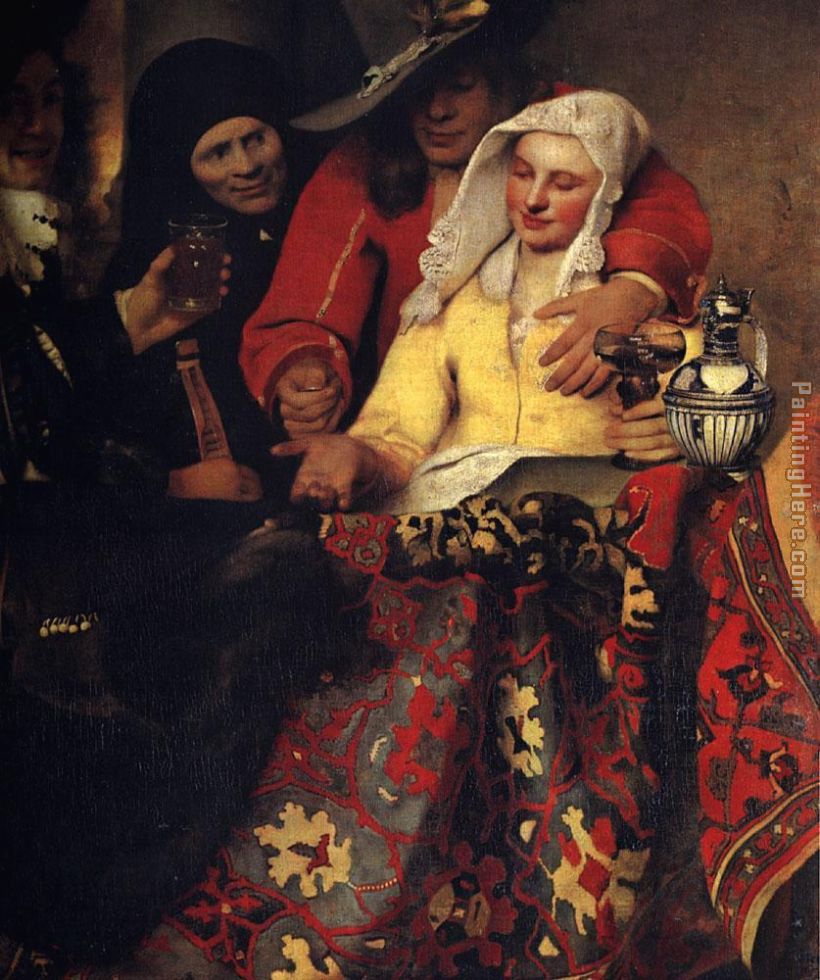 The Procuress painting - Johannes Vermeer The Procuress art painting